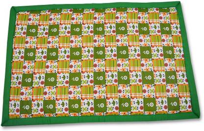 Kala Darshan Crafts Bazaar Happy Folding eco friendly Grass Mat Green 1 mm Yoga Mat