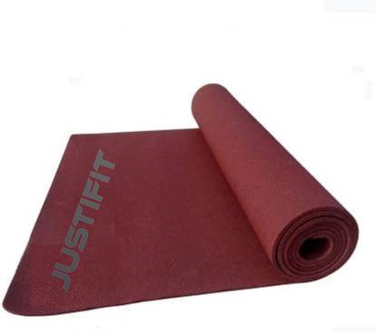 JUSTIFIT Best Quality and Anti slip Eva Eco Friendly Yoga Mat With straps Maroon 4 mm Yoga Mat