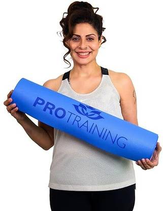 PROTRAINING Super Soft, Anti-Slip Comfortable Design Blue 4 mm Yoga Mat