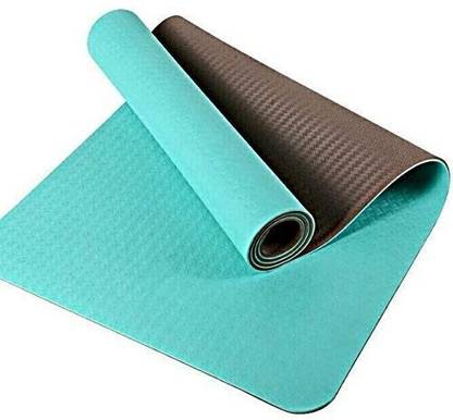 IRIS Fitness Non Slip TPE Yoga Mat for Hot Yoga Pilate Gymnastics Grey 6 mm Yoga Mat