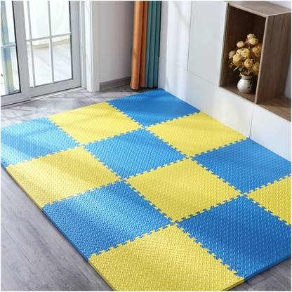 SIGNATRON Exercise Mat, Interlocking, Protective Flooring for Gym for Workouts (64 SqFt) 12 mm Yoga Mat