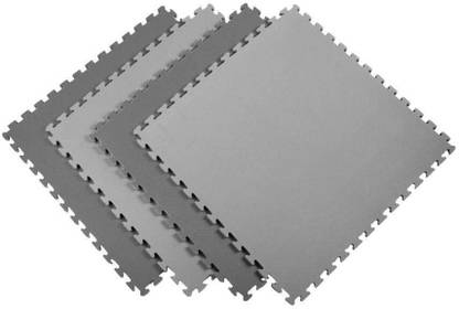 IRIS Interlocking Floor Mat (1mX1m) Floor Mat Grey+Black 20 mm Exercise & Gym Mat Grey, Black 20 mm Exercise & Gym Mat
