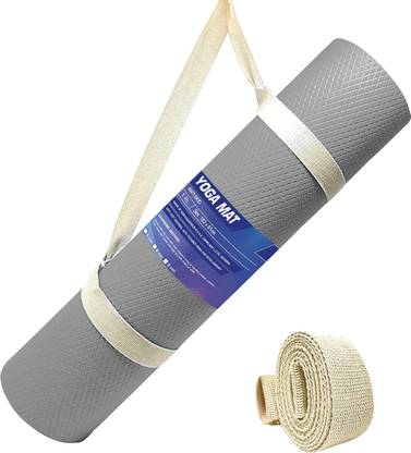 Strauss Anti Skid EVA Yoga Mat with Carry Strap 6 mm Yoga Mat