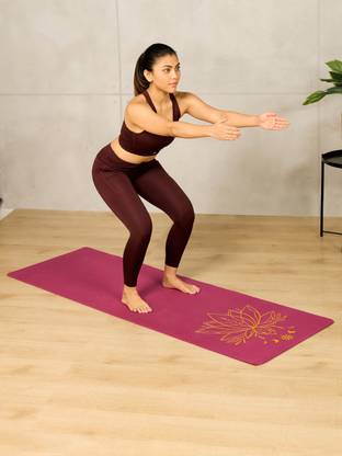 Cult Yoga Mat-TPE-Lotus Print - With Bag and Strap 6 mm Yoga Mat
