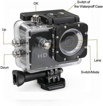 GlideCam ACTION CAMERA Action Camera 2k12MP Wifi 30M Waterproof Action Camera Sports DV Camcorder Sports and Action Camera