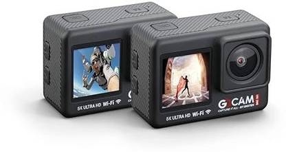 DIGITEK 5K 30FPS 48MP ULTRA HD 2" / 1.3" Dual Touch Screen | External Mic Support 150 Degree Wide Angle | 6-Axis Gyro EIS Stabilization Sports and Action Camera