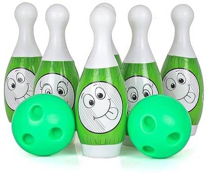 MOBHADA Bowling Game for Kids 6 Pin 2 Balls Bowling Set for Kids Games Sports Bowling Set