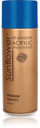 Sunflower Acrylic Spray Paint Multi-Purpose Use, Diamond Blue Blue Spray Paint 400 ml