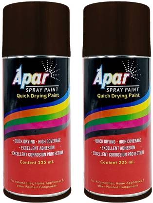 apar Spray Paint COFFEE BROWN (Pack of 2 Pcs). Brown Spray Paint 450 ml