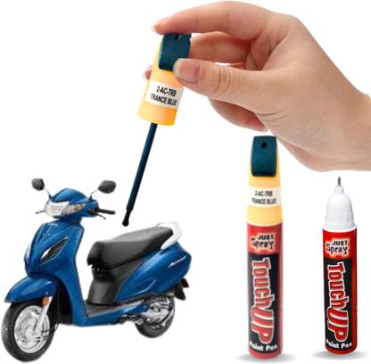 Just Spraay Trance Blue Activa Scooty scratch remover 90-95% Matching ACTIVA Scooty RC Trance Blue Spray Paint 15 ml