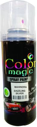 COLORMAGIC DAZZLING SILVER SPRAY PAINT COMPATIBLE FOR MAHINDRA SCORPIO N Silver Spray Paint 220 ml