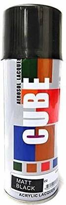 CUBE Aerosol Multi Purpose Gloss Black Spray Paint 400 ml