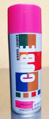 suman traders CUBE SPRAY PAINT Pink Spray Paint 400 ml