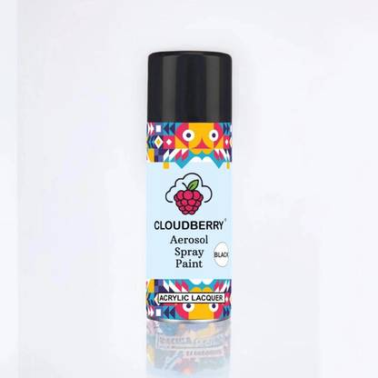 Cloudberry for Car and Bike Black Spray Paint 400 ml