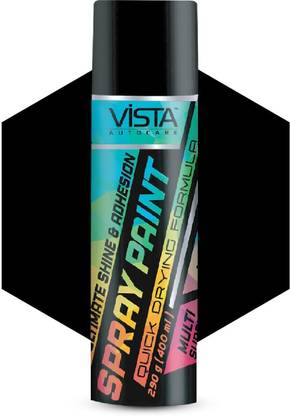 Vista Auto Care Black Spray Paint 400 ml
