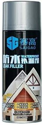 SEVENSPACE Waterproof Repair & Sealant Spray Leak Seal Black Rubber Coating Spray (Black) Crack Filler