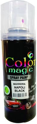 COLORMAGIC MAHINDRA CAR NAPOLI BLACK FOR XUV300,Scorpio N,THAR,SCORPIO CLASSIC,BOLERO NEO Black Spray Paint 200 ml