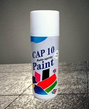 BNJ Cap 10 Spray Paint Auto, Bike, Scooter, Furniture, Refrigarator and Wall White Spray Paint 400 ml