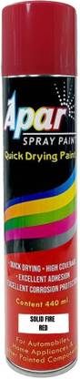 apar Spray Paint Solid Fire Red - 440 ml, Red Spray Paint 440 ml