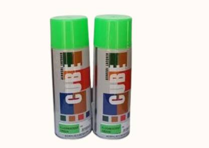 SHRIDHA ENTERPRISE Cube Fluorescent Organge, Fluorescent Green, Fluorescent Yellow, Fluorescent Pink Spray Paint 400 ml