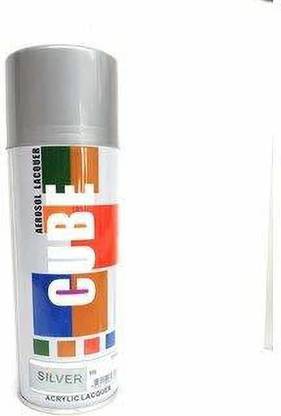 CUBE Aerosol Multi Purpose Gloss Silver Spray Paint 400 ml