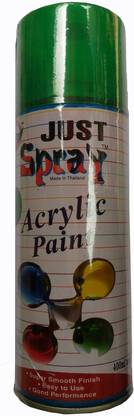 Just Spray Candy Green Spray Paint Gloss Finish Spray Paint Quick Dry Good finish Green Spray Paint 400 ml