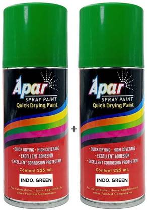apar Spray Paint Indo. Green 225 ml (pack of 2),Compatible for Indofarm Tractors, Green Spray Paint 450 Units