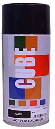 CUBE Black Matte Finish Spray Paint For Car, Bike, Art & Craft Work, Black Spray Paint 400 ml