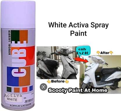 CUBE ACTIVA White Spray Paint 400 ml