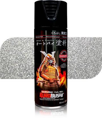 Samurai Kurobushi Metallic Colours Sparkling Silver SP039 Silver Spray Paint 400 ml