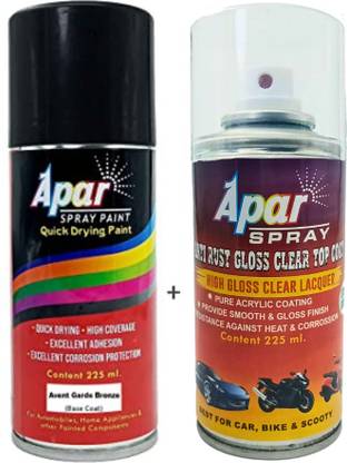 apar Spray Paint Avent Garde Bronze+GC., Compatible for Toyota Cars-225ml Brown Spray Paint 225 ml