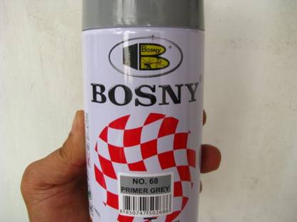 Bosny grey primer bottle - ( shade code-68 ) Grey Spray Paint 400 ml