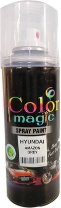COLORMAGIC AMAZON GREY SPRAY PAINT + COMPATBILE FOR HYUNDAI CAR I20 Grey Spray Paint 220 ml