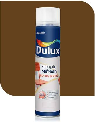 Dulux Simply Refresh DIY Spray Paint for Home Wall, Wood & Metal dark brown Spray Paint 400 ml