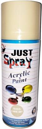 Just Spray C-mens Grey Spray Paint Gloss Finish Spray Paint Quick Dry Good finish Grey Spray Paint 400 ml