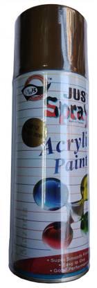 Just Spray Metallic Brown Spray Paint Gloss Finish Spray Paint Quick Dry Good finish Brown Spray Paint 400 ml