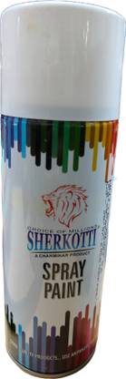 SHERKOTTI white glossy White Spray Paint 400 ml