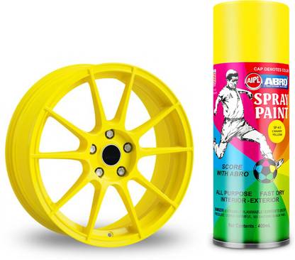 Aipl Premium Quality Spray Paint with 2x more Coverage Yellow Spray Paint 400 ml