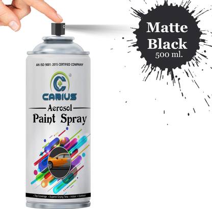 CABIUS Aerosol Multi Purpose Spray Matte Black Color 500 ml Black Spray Paint 500 ml