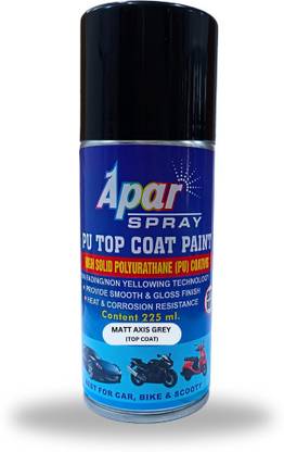 apar PU Spray Paint Matte Axis Grey Compatible For Honda Activa-225ml(Pack of 1) Grey Spray Paint 225 ml