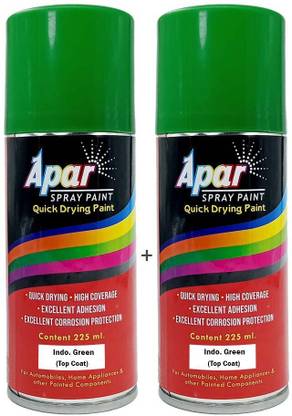 apar Spray Paint Indo. Green Compatible for Indo Tractors,-225ml(Pack of 2) Green Spray Paint 2 Units
