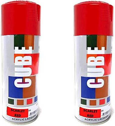 CUBE Cube Aerosol Spray Paint for Multipurpose Red Spray Paint 400 ml