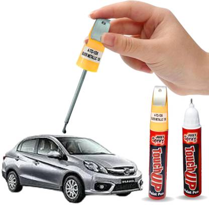 Just Spray Silver Metallic 1D6 car scratch remover, 90-95% Matching TOYOTA Car RC color Multicolor Spray Paint 15 ml