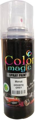 COLORMAGIC GRANITE GREY SPRAY PAINT(RC PAPER NAME) COMPATIBLE FOR MARUTI CAR BREZZA Grey Spray Paint 220 ml