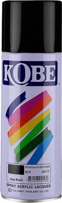 Kobe Acrylic Spray Paint Multi-Purpose Use, 912 Black Spray Paint 400 ml