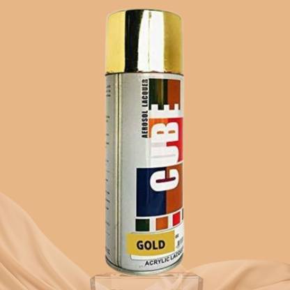ABB Multipurpose Cube Spray Paint for bike,car,activa,metal,art and craft Gold Spray Paint 400 ml