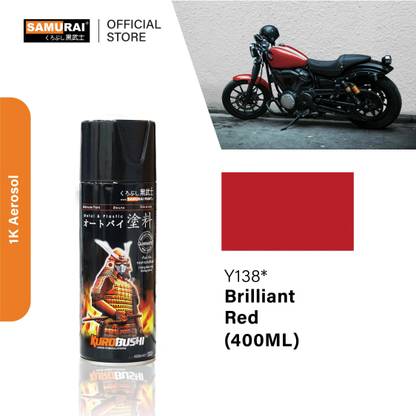 Samurai Kurobushi Yamaha Motorcycle Paint Colours Y138 Red Spray Paint 400 ml