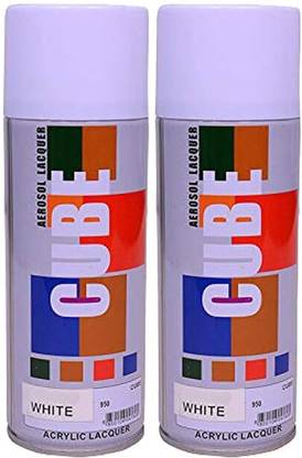 Stadds Cube Aerosol Multi Purpose Spray Paint EACH BOTTLE 450 ML White Spray Paint 650 ml