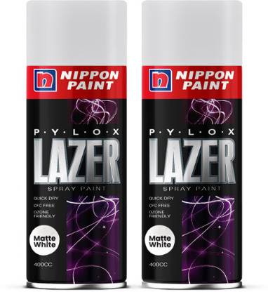 Nippon Paint Pylox Lazer White Spray Paint 400 ml