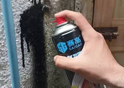 RNASUN Waterproof Leak Filler Water Resistant Sealant for DIY Crack Filler (450 ML) Black Spray Paint 450 ml